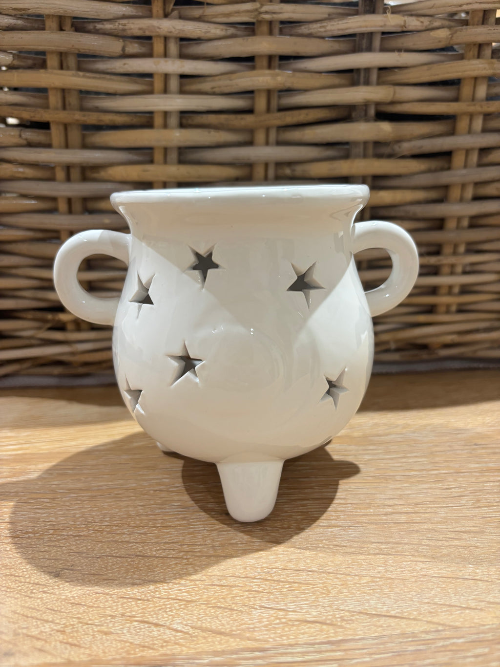 White Cauldron Wax Burner